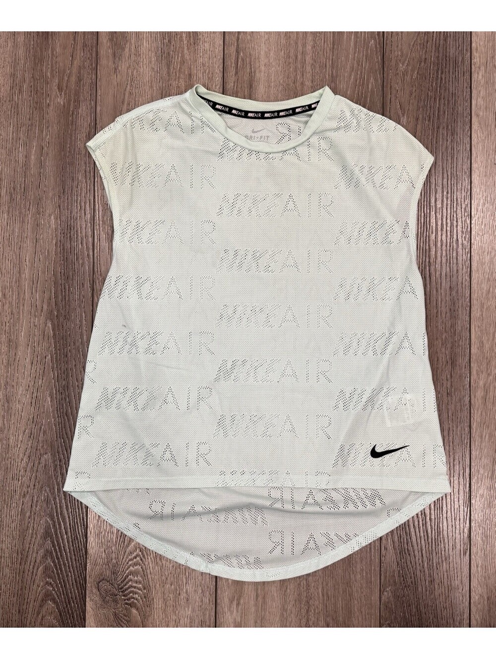 Nike Air Blue Exercise Tank Top Size Medium Dri Fit Perforated Performance